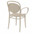 Napoli Outdoor Cafe XL Arm Chair Stackable