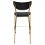 Nerina Contemporary Bar Stool Brass Legs with Padded Seat 77cm