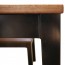 Newport Beer Garden Outdoor Dining Wood Top Black Frame