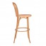 Genuine No 18 Bentwood Bar Stool with Back 75cm - Natural