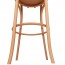 Genuine No 18 Bentwood Bar Stool with Back 75cm