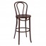 Genuine No 18 Bentwood Bar Stool with Back 75cm - Wenge