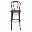 Genuine No 18 Bentwood Bar Stool with Back 75cm - Wenge