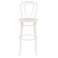 Genuine No 18 Bentwood Bar Stool with Back 75cm - White