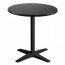 Nordic Round Outdoor Table with Black Base