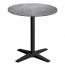 Nordic Round Outdoor Table with Black Base