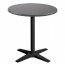 Nordic Round Outdoor Table with Black Base