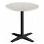 Nordic Round Outdoor Table with Black Base