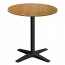 Nordic Round Outdoor Table with Black Base