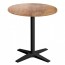 Nordic Round Outdoor Table with Black Base