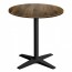 Nordic Round Outdoor Table with Black Base