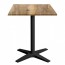 Nordic Square Outdoor Table with Black Base