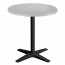 Nordic Round Outdoor Table with Black Base