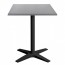 Nordic Square Outdoor Table with Black Base