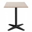 Nordic Square Outdoor Table with Black Base