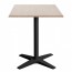 Nordic Square Outdoor Table with Black Base