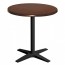 Nordic Round Outdoor Table with Black Base