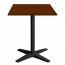Nordic Square Outdoor Table with Black Base