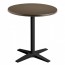 Nordic Round Outdoor Table with Black Base