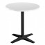 Nordic Round Outdoor Table with Black Base
