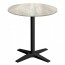 Nordic Round Outdoor Table with Black Base