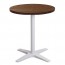 Nordic Round Cafe Table with White Base