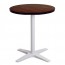 Nordic Round Cafe Table with White Base