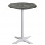 Nordic Outdoor Bar Table White Base