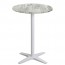 Nordic Outdoor Bar Table White Base