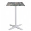 Nordic Outdoor Bar Table White Base