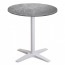 Nordic Round Outdoor Table with White Base