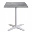 Nordic Outdoor Cafe Table with White Base