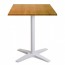 Nordic Outdoor Cafe Table with White Base