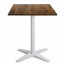 Nordic Outdoor Cafe Table with White Base