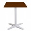 Nordic Outdoor Cafe Table with White Base