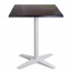 Nordic Outdoor Cafe Table with White Base