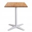 Nordic Square Cafe Table White Base