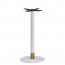 Olea White Brass Bar Table Base