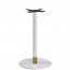 Olea White Brass Bar Table Base