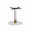 Olea White Brass Coffee Table Base