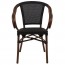 French Outdoor Arm Chair with Fabric Seat