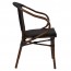 French Outdoor Arm Chair with Fabric Seat