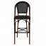 French Outdoor Bar Stool with Fabric Seat