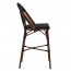 French Outdoor Bar Stool with Fabric Seat