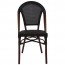 French Outdoor Chair with Fabric Seat