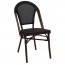 French Outdoor Chair with Fabric Seat
