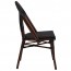 French Outdoor Chair with Fabric Seat