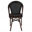 French Outdoor Chair with Fabric Seat
