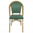 Niece Wicker Outdoor Green & White Chair