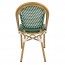 Niece Wicker Outdoor Green & White Chair